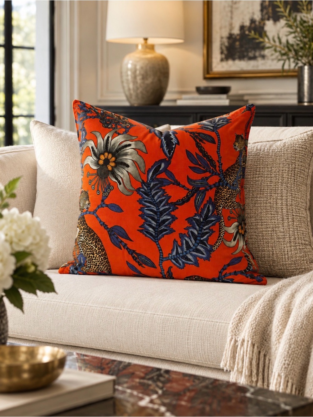 Ardmore Design Monkey Bean Luxury Pillow